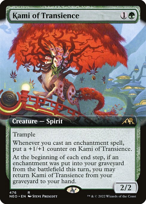 Kamigawa: Neon Dynasty - 476 - Kami of Transience - Rare - G - Foil