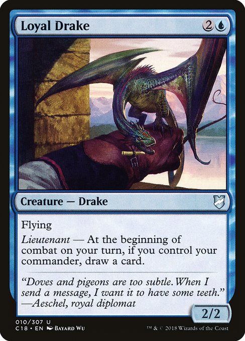 Commander 2018 - 10 - Loyal Drake - Uncommon - U - Non-foil