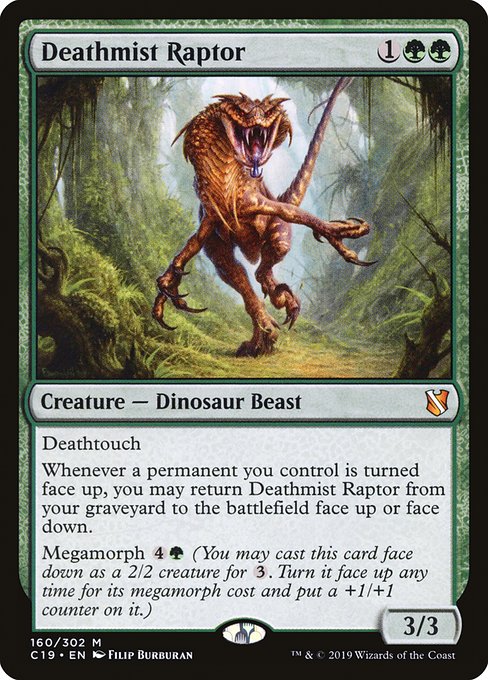 Commander 2019 - 160 - Deathmist Raptor - Mythic - G - Non-foil