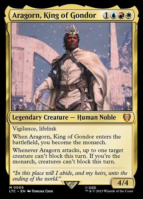 Tales of Middle-earth Commander - 5 - Aragorn, King of Gondor - Mythic - Multi - Non-foil