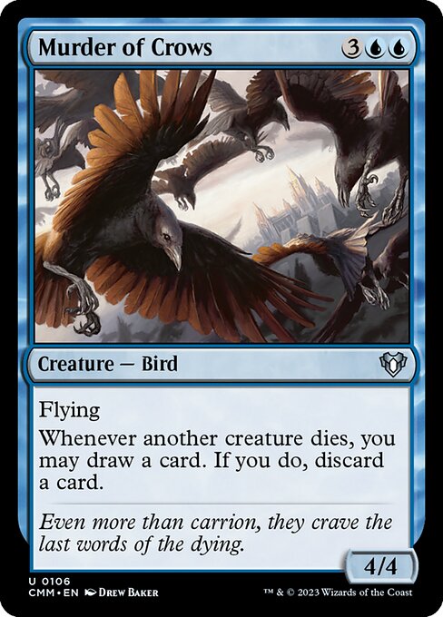 Commander Masters - 106 - Murder of Crows - Uncommon - U - Non-foil