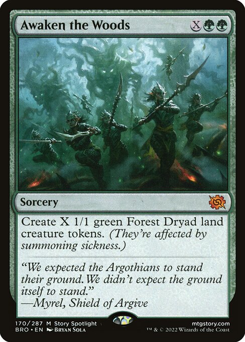 The Brothers' War - 170 - Awaken the Woods - Mythic - G - Non-foil