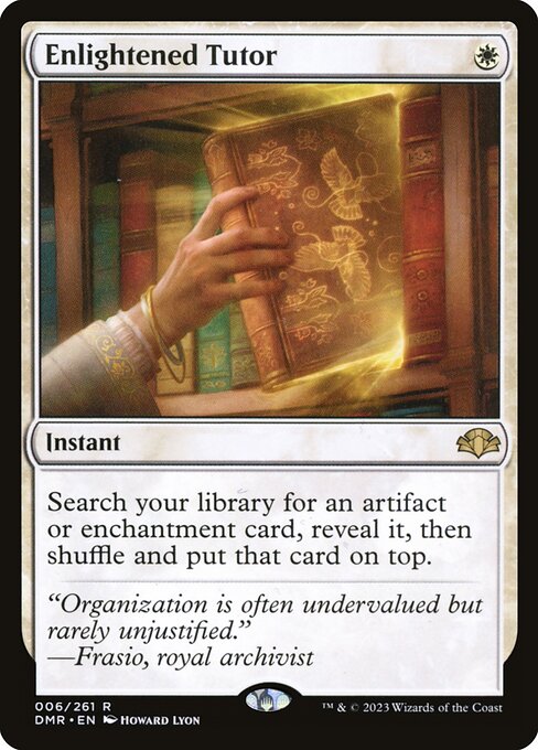 Dominaria Remastered - 6 - Enlightened Tutor - Rare - W - Foil