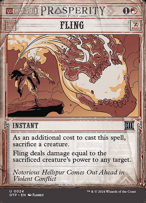 Breaking News - 24 - Fling - Uncommon - R - Foil