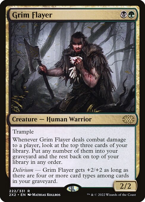 Double Masters 2022 - 222 - Grim Flayer - Rare - BG - Non-foil
