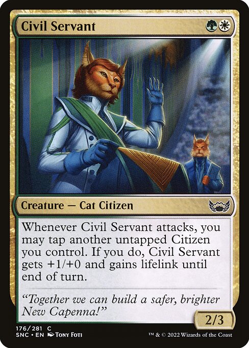 Streets of New Capenna - 176 - Civil Servant - Common - WG - Non-foil