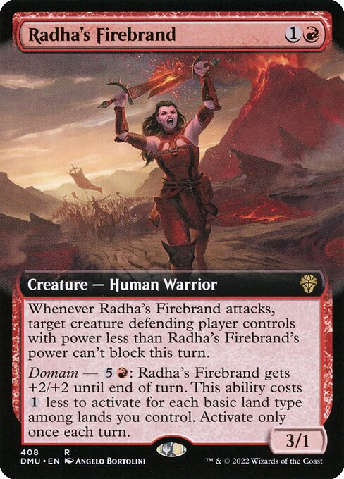 Dominaria United - 408 - Radha's Firebrand - Rare - R - Foil