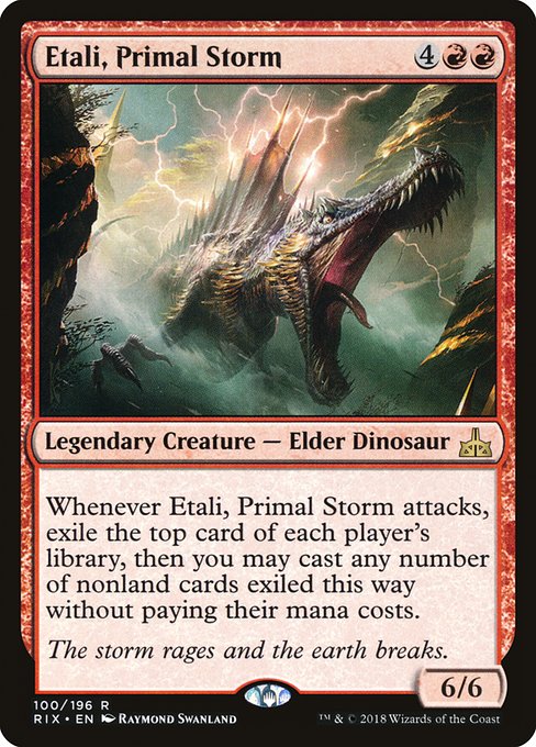 Rivals of Ixalan - 100 - Etali, Primal Storm - Rare - R - Foil