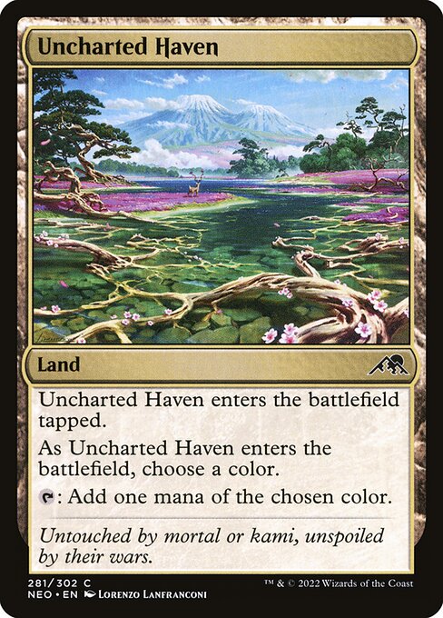 Kamigawa: Neon Dynasty - 281 - Uncharted Haven - Common - C - Non-foil