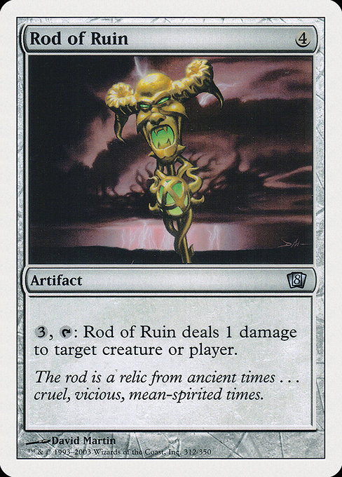 Eighth Edition - 312 - Rod of Ruin - Uncommon - C - Non-foil