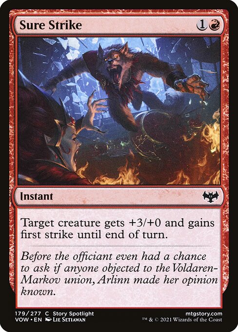 Innistrad: Crimson Vow - 179 - Sure Strike - Common - R - Non-foil