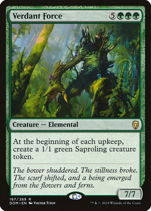 Dominaria - 187 - Verdant Force - Rare - G - Non-foil