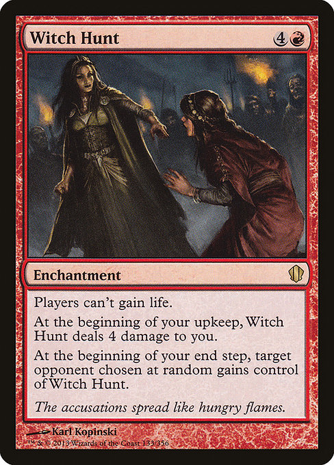Commander 2013 - 133 - Witch Hunt - Rare - R - Non-foil
