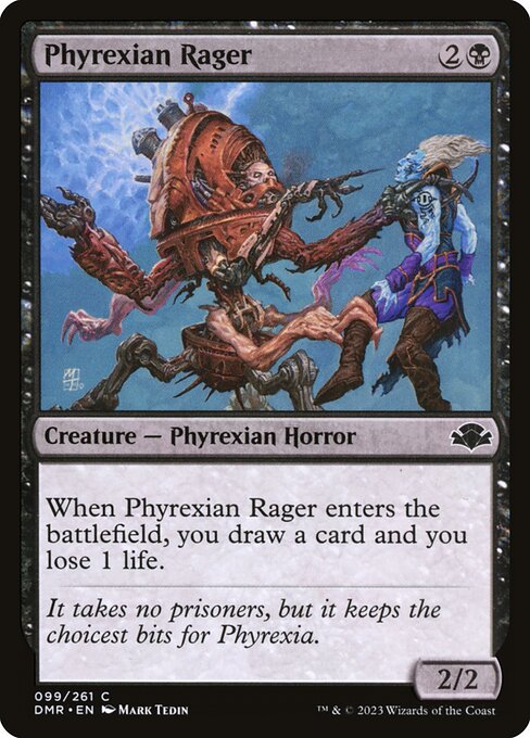 Dominaria Remastered - 99 - Phyrexian Rager - Common - B - Non-foil