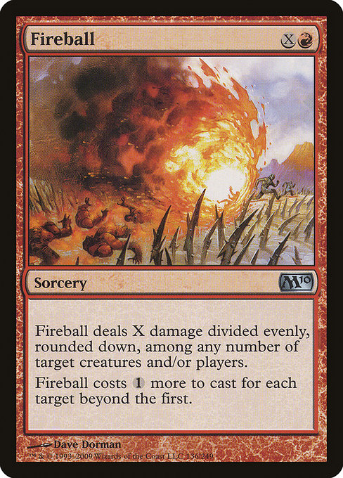 Magic 2010 - 136 - Fireball - Uncommon - R - Non-foil