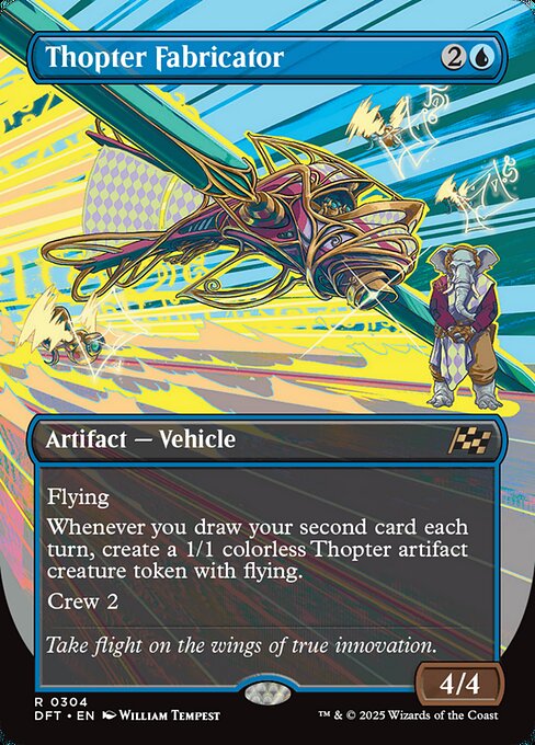 Aetherdrift - 304 - Thopter Fabricator - Rare - U - Foil