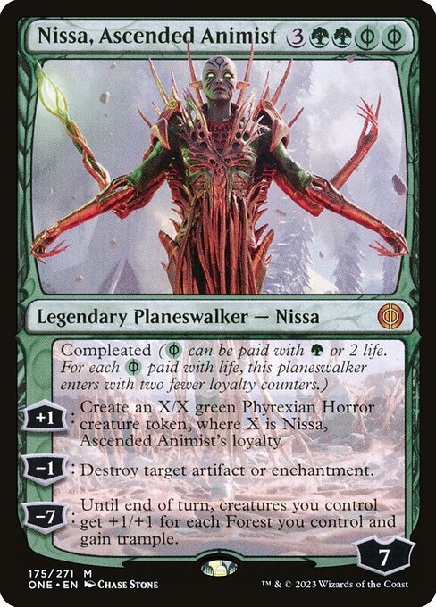 Phyrexia: All Will Be One - 175 - Nissa, Ascended Animist - Mythic - G - Non-foil