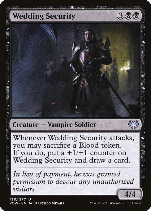 Innistrad: Crimson Vow - 138 - Wedding Security - Uncommon - B - Non-foil