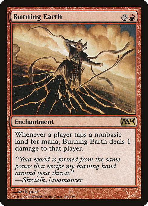 Magic 2014 - 130 - Burning Earth - Rare - R - Non-foil