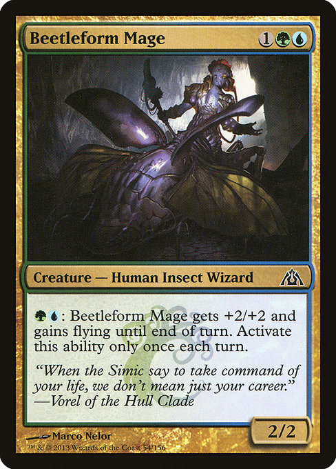 Dragon's Maze - 54 - Beetleform Mage - Common - UG - Non-foil