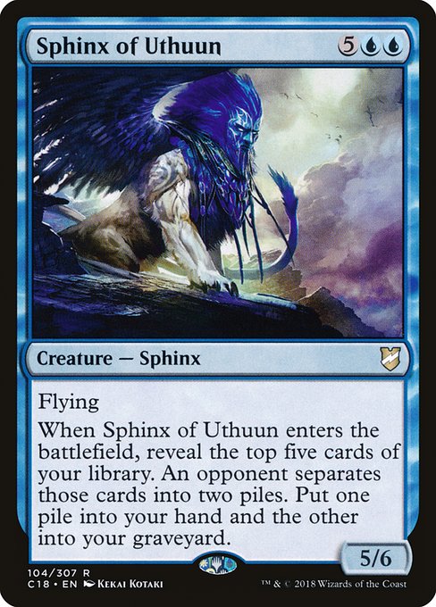 Commander 2018 - 104 - Sphinx of Uthuun - Rare - U - Non-foil