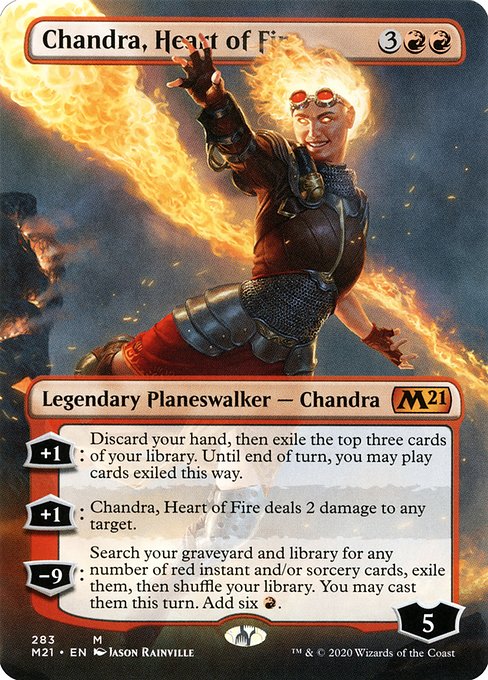Core Set 2021 - 283 - Chandra, Heart of Fire - Mythic - R - Foil