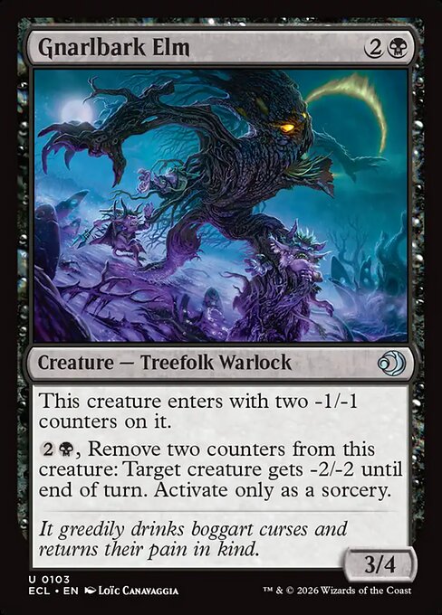 Lorwyn Eclipsed - 103 - Gnarlbark Elm - Uncommon - B - Non-foil