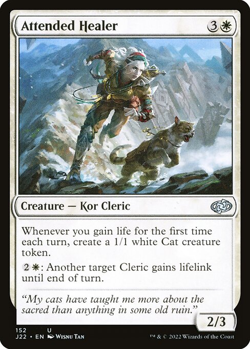 Jumpstart 2022 - 152 - Attended Healer - Uncommon - W - Non-foil