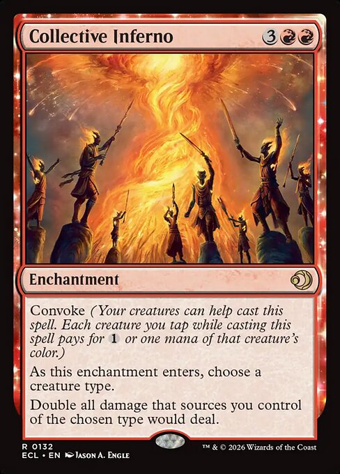 Lorwyn Eclipsed - 132 - Collective Inferno - Rare - R - Non-foil
