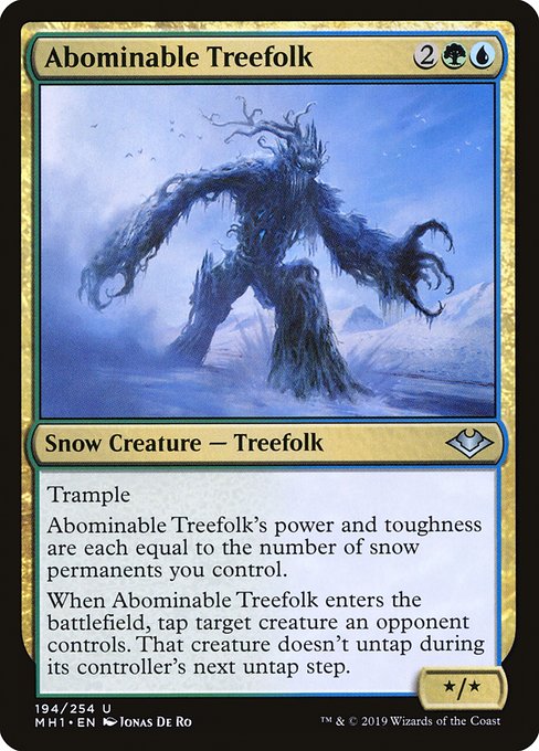 Modern Horizons - 194 - Abominable Treefolk - Uncommon - UG - Non-foil