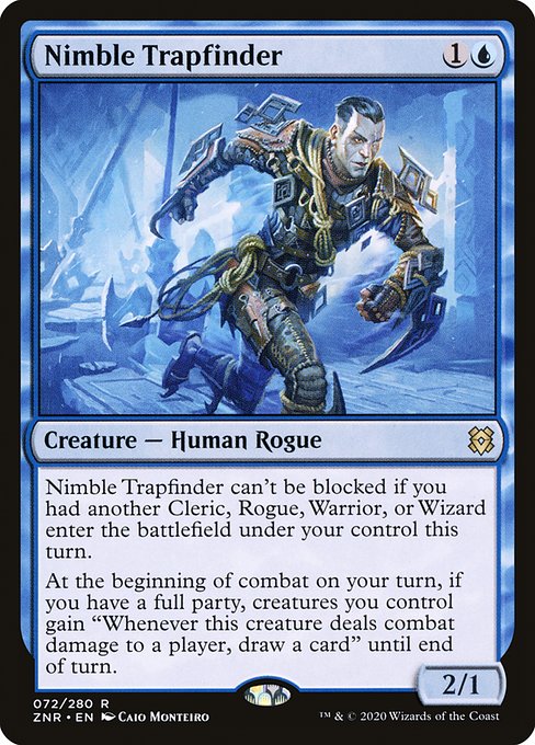 Zendikar Rising - 72 - Nimble Trapfinder - Rare - U - Foil