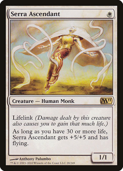 Magic 2011 - 28 - Serra Ascendant - Rare - W - Non-foil