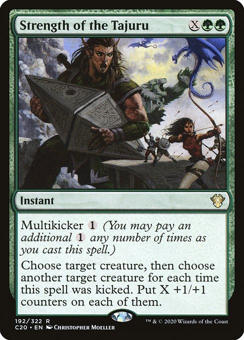 Commander 2020 - 192 - Strength of the Tajuru - Rare - G - Non-foil