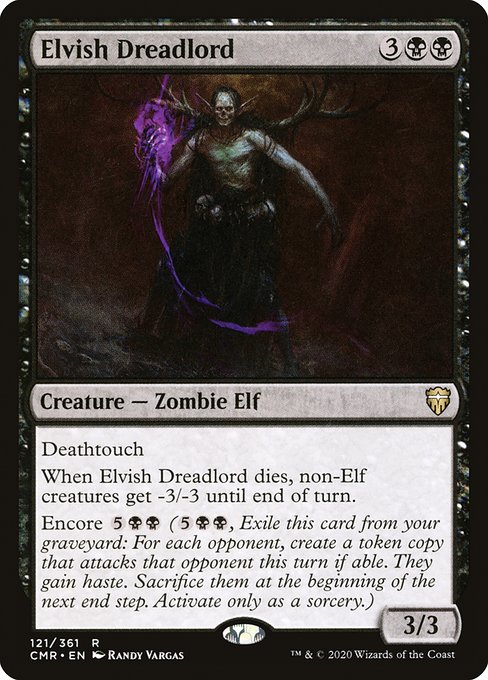 Commander Legends - 121 - Elvish Dreadlord - Rare - B - Non-foil
