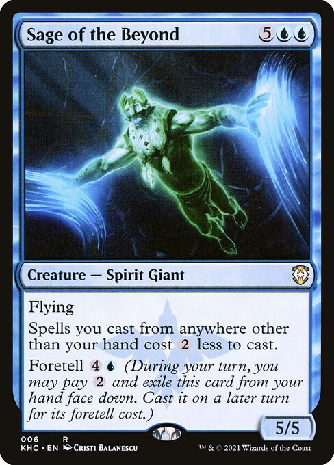 Kaldheim Commander - 6 - Sage of the Beyond - Rare - U - Non-foil
