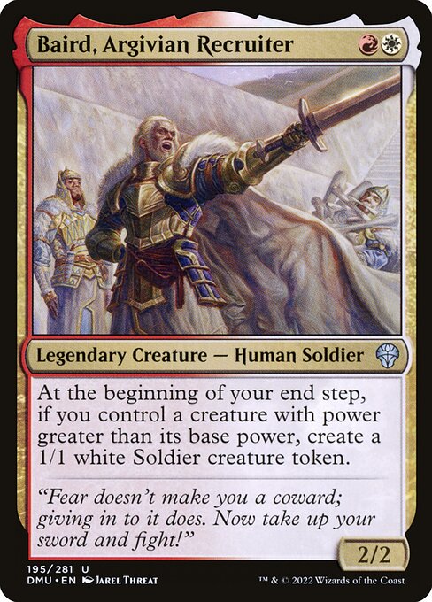 Dominaria United - 195 - Baird, Argivian Recruiter - Uncommon - WR - Non-foil