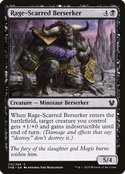 Theros Beyond Death - 113 - Rage-Scarred Berserker - Common - B - Non-foil