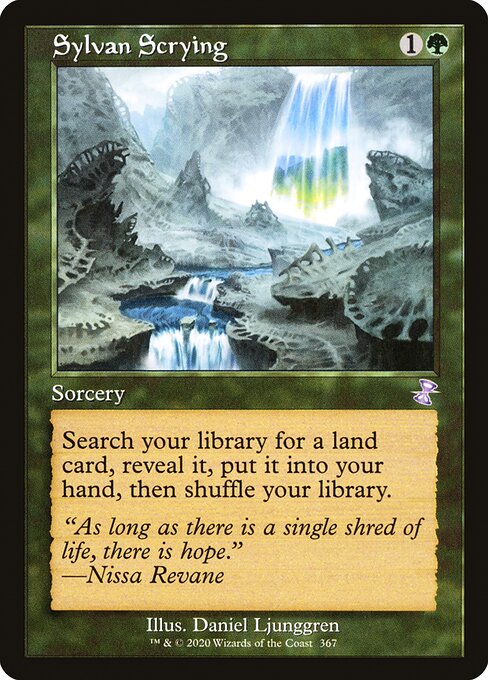 Time Spiral Remastered - 367 - Sylvan Scrying - Special - G - Non-foil