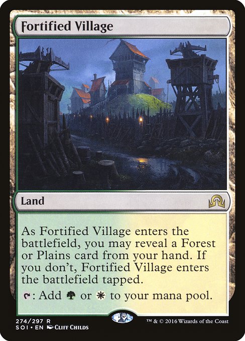 Shadows over Innistrad - 274 - Fortified Village - Rare - C - Non-foil