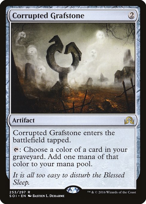Shadows over Innistrad - 253 - Corrupted Grafstone - Rare - C - Non-foil