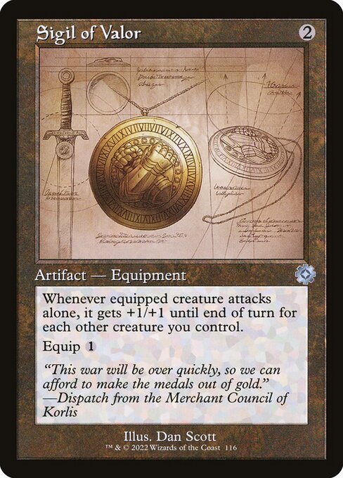 The Brothers' War Retro Artifacts - 116 - Sigil of Valor - Uncommon - C - Non-foil