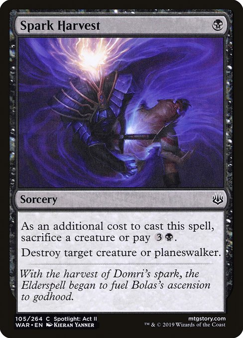 War of the Spark - 105 - Spark Harvest - Common - B - Non-foil