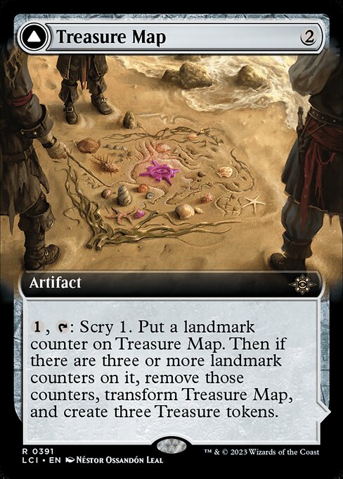 The Lost Caverns of Ixalan - 391 - Treasure Map // Treasure Cove - Rare - C - Foil