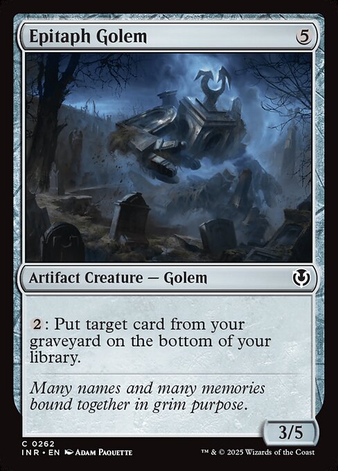 Innistrad Remastered - 262 - Epitaph Golem - Common - C - Non-foil