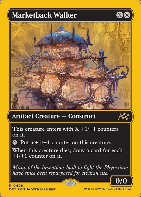 Aetherdrift - 498 - Marketback Walker - Rare - C - Foil