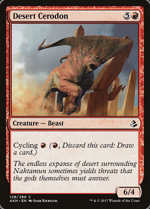 Amonkhet - 128 - Desert Cerodon - Common - R - Non-foil