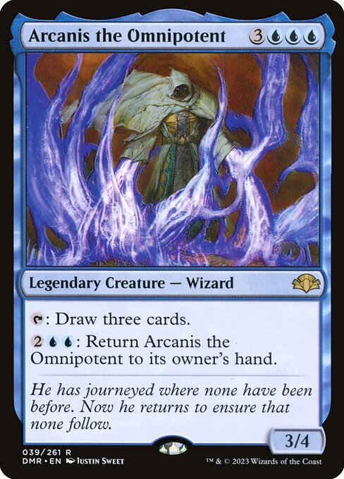 Dominaria Remastered - 39 - Arcanis the Omnipotent - Rare - U - Non-foil