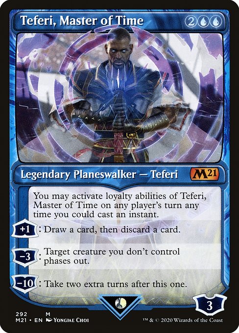 Core Set 2021 - 292 - Teferi, Master of Time - Mythic - U - Non-foil