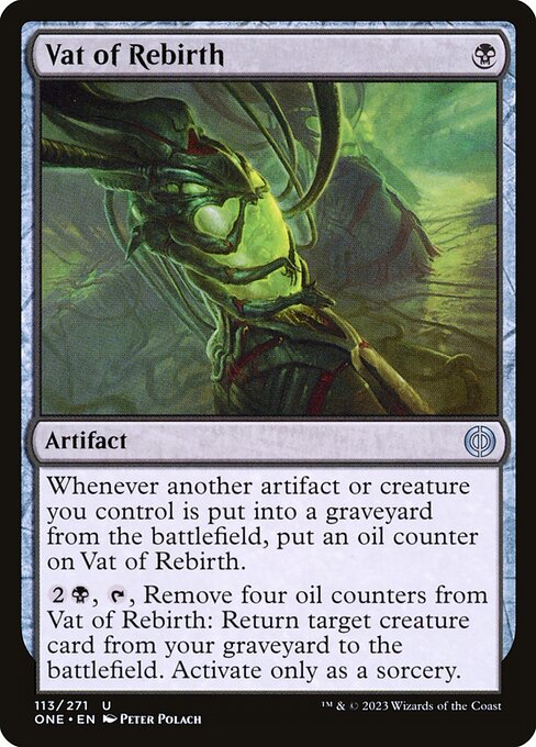 Phyrexia: All Will Be One - 113 - Vat of Rebirth - Uncommon - B - Foil