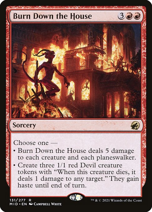 Innistrad: Midnight Hunt - 131 - Burn Down the House - Rare - R - Non-foil